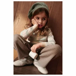 Enfant FUB Blouses, T-Shirts|Polo Pointelle Maille Extra Fine Laine Mérinos |