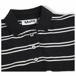 Best Molo Polo Raki Rayé Coton Bio | Noir