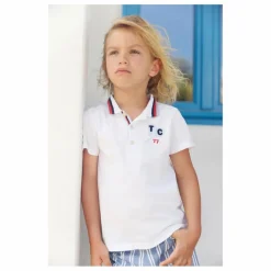 Tartine et Chocolat Polo Raquette Badminton | Blanc Discount