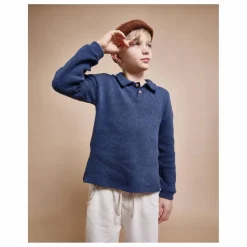 Búho Polo Waffle | Bleu marine Clearance