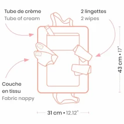 Clearance Djeco POMEA - Sac à langer Multicolore