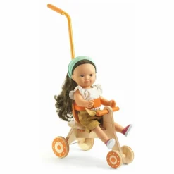 Hot Djeco POMEA - Tricycle pour poupée | Orange
