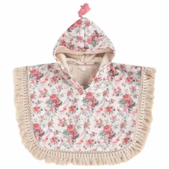 Louise Misha Poncho de bain Mael en coton bio | Ecru Sale