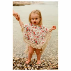 Louise Misha Poncho de bain Mael en coton bio | Ecru Sale