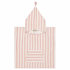 Enfant Rose in April Poncho de bain Suzon rayé |