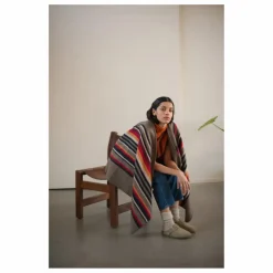 La Méricaine Poncho Long Apache Laine Recyclée | Gris