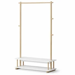 Online Oliver Furniture Portant Camp en chêne | Blanc