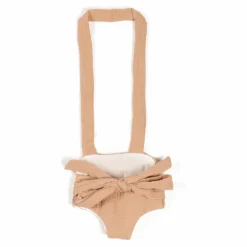 Sale Minikane Porte poupée gaze de coton | Latte