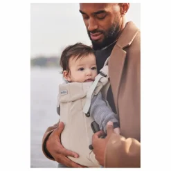 BabyBjörn Porte-bébé Harmony en jersey tissé chiné | Beige Clearance