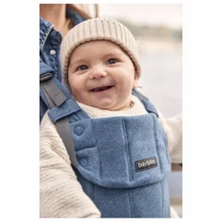 BabyBjörn Porte-bébé Harmony en jersey tissé chiné | Bleu Discount