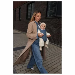 BabyBjörn Porte-bébé Harmony en jersey tissé chiné | Bleu Discount