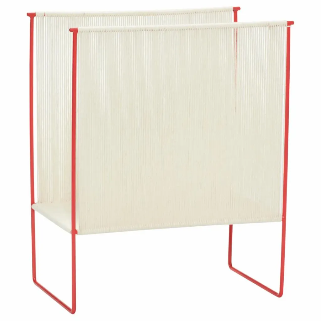 Hübsch Petits Rangements|Porte-revues en corde et métal |