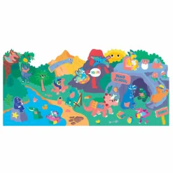 Online Omy x Gallimard Jeunesse Poster à colorier Dinoland Multicolore