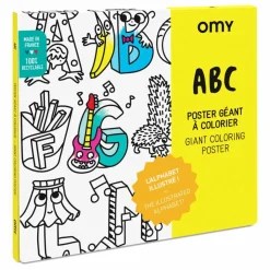 Omy Poster géant à colorier ABC Multicolore New