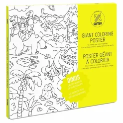 Omy Poster géant à colorier Dinos