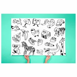 Discount Omy Poster géant à colorier My First Art Poster Multicolore