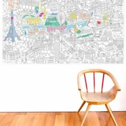 Discount Omy Poster Géant Paris Blanc