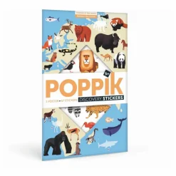 Best Poppik Poster sticker Animaux Multicolore