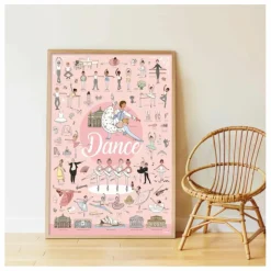 Poppik Poster sticker Danse Multicolore Sale