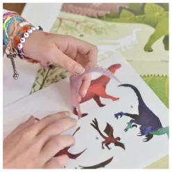 Poppik Poster sticker Dinosaures Multicolore