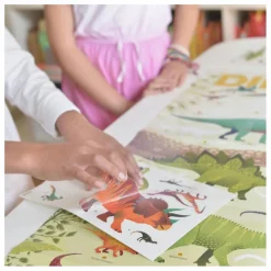 Poppik Poster sticker Dinosaures Multicolore