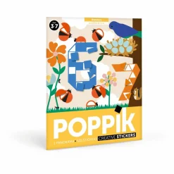 Poppik Poster sticker les nombres Multicolore