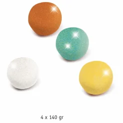 Djeco Pots de pâte à modeler Pailletées - Set de 4