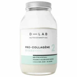 D-LAB NUTRICOSMETICS Compléments Alimentaires|Poudre Pro-Collagène Digestion bien-être intestinal - 500 ml