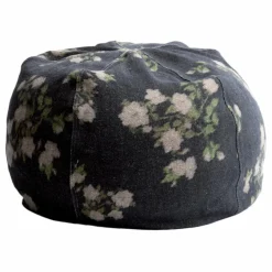 Maison de Vacances Pouf bulle en lin Wabi Sabi | Noir New