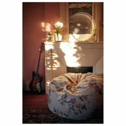 Maison de Vacances Poufs, Matelas De Sol|Pouf bulle en lin Wabi Sabi |