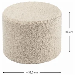 Wigiwama Pouf en teddy | Beige Outlet