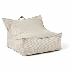 Kid's Concept Pouf en velours côtelé | Beige