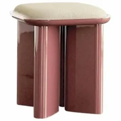 Online Gabrielle Paris Pouf lazare en bois laqué | Cranberry