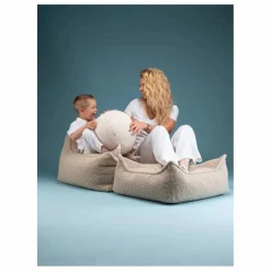 Enfant Wigiwama Pouf ottoman en teddy |