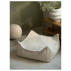 Wigiwama Pouf ottoman en teddy | Ecru Best