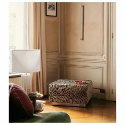 Discount The Socialite Family Pouf Rotondo en velours | Tigre