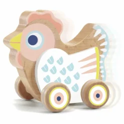 Djeco Poule à pousser musicale Multicolore Online