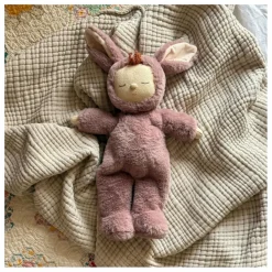 Olli Ella Poupée Cozy Dinkum Lapin | Mauve Clearance