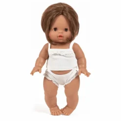 Minikane Poupée Léopoldine en ensemble maille côtelée Multicolore Discount