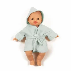 Sale Minikane Poupon babies Léo en peignoir Multicolore