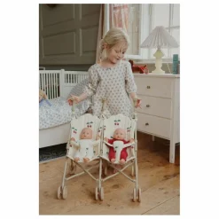 Konges Sløjd Poussette pour poupées jumelles Cerise |