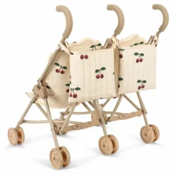 Konges Sløjd Poussette pour poupées jumelles Cerise |