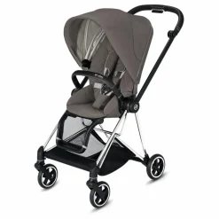 Cybex Poussette évolutive Mios 2022 châssis chrome | Gris clair Discount