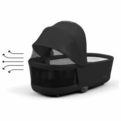 Sale Cybex Poussette évolutive Priam châssis rose gold | Noir