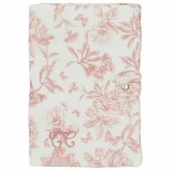 Best Tartine et Chocolat Protège carnet de santé Toile de Jouy | Rose pêche