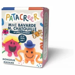 Patacréer Pâte à modeler Mme Bavarde et Mr Chatouille