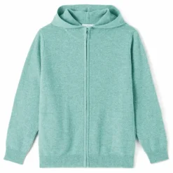 Bompard Pull à Capuche Cachemire | Vert amande