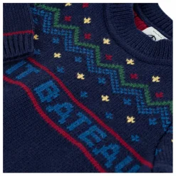 Petit Bateau Pull Bords-Côtes Jacquard Laine |