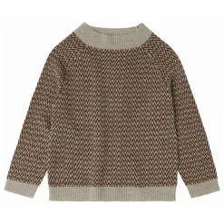 Hot FUB Pull Chevrons Laine de Mérinos | Beige chiné