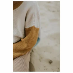 Yuki Pull Chunky Coton Bio Color Block | Beige New